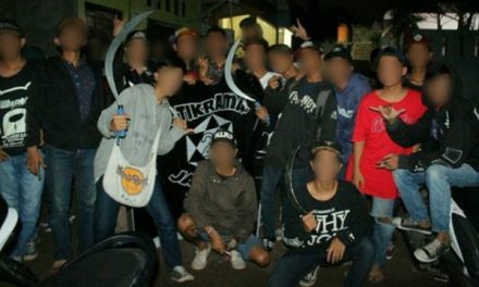 Sekelompak Pemotor Atau Geng Yang Membahayakan