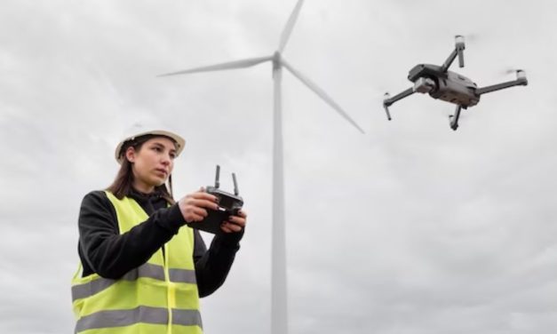 Sebuah Perangkat Drone Terbang Tanpa Awak