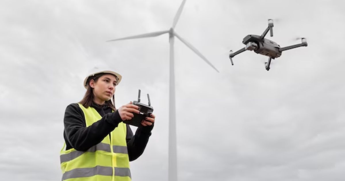 Sebuah Perangkat Drone Terbang Tanpa Awak